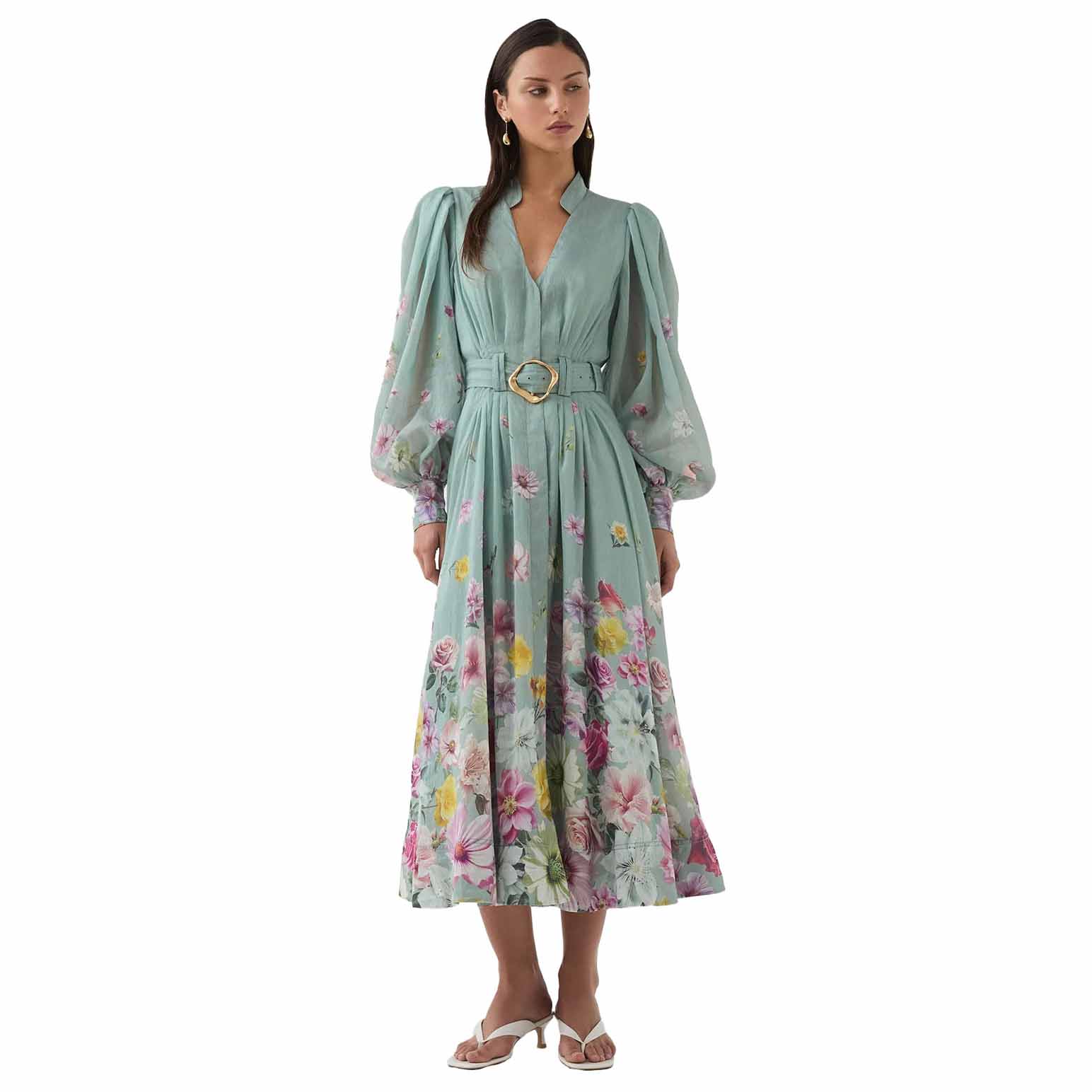 Aje Fleur Shirt Dress